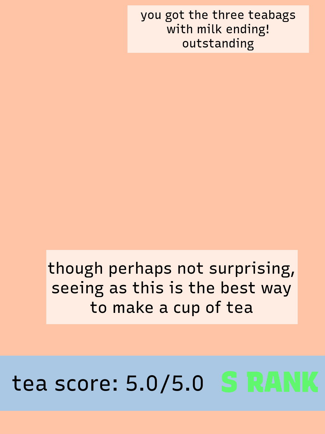 a proper cup of tea - Terry | Downpour