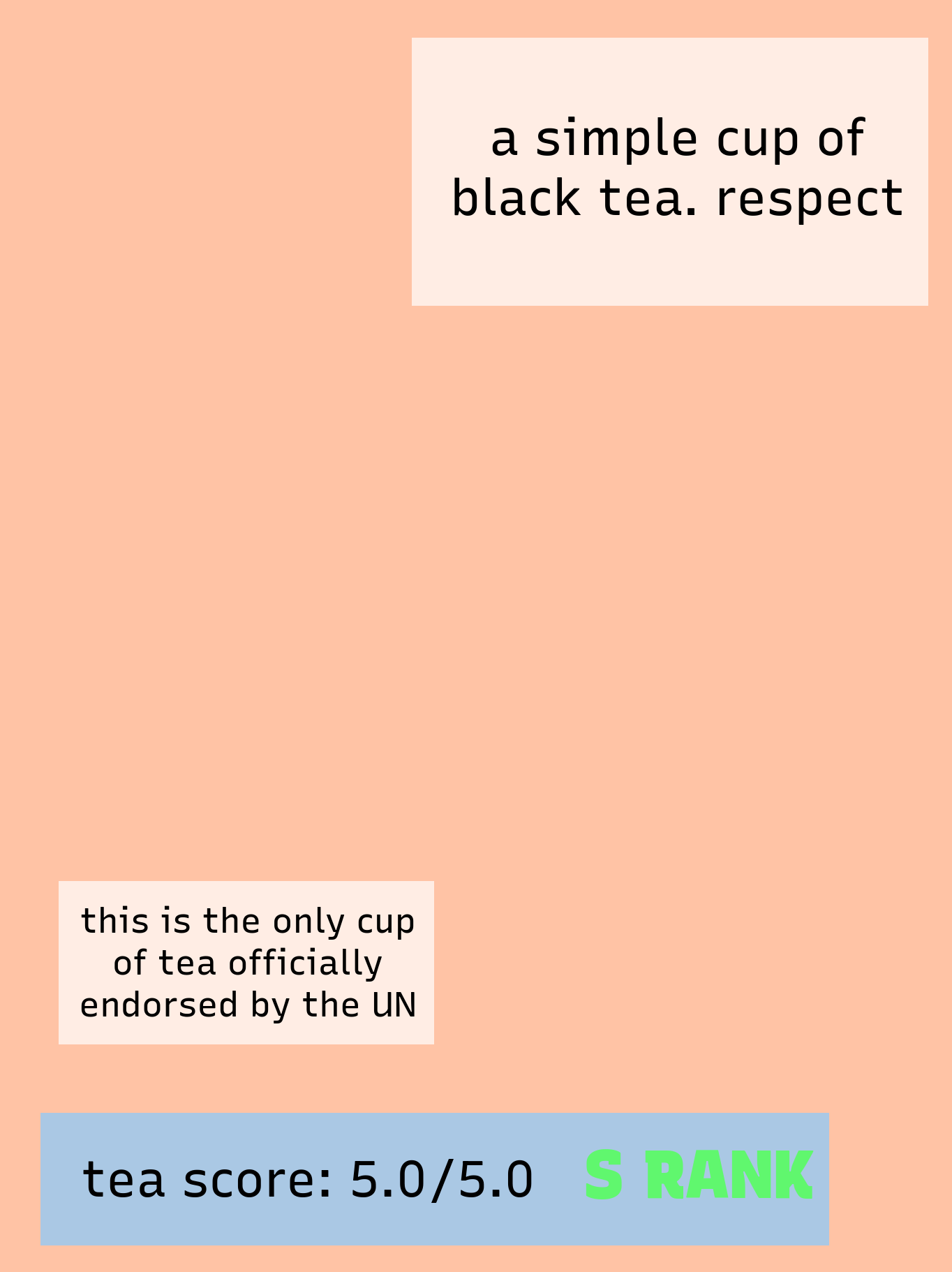 a proper cup of tea - Terry | Downpour